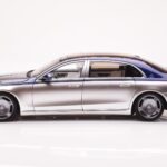 Mercedes Maybach S680 W223 Nautical Син Cirrus Сребрист Almost Real 1:18 - image 4 of 8
