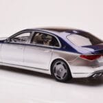 Mercedes Maybach S680 W223 Nautical Син Cirrus Сребрист Almost Real 1:18 - image 7 of 8