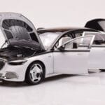 Mercedes Maybach S680 W223 Obsidian Черен Diamond Бял Almost Real 1:18 - image 2 of 7