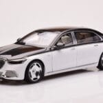 Mercedes Maybach S680 W223 Obsidian Черен Diamond Бял Almost Real 1:18