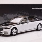 Mercedes Maybach S680 W223 Obsidian Черен Diamond Бял Almost Real 1:18 - image 7 of 7