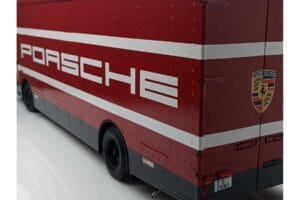 Mercedes O317 Porsche Transporter Червен CMR 1:18 CMR149 Метал — снимка 12 от 12