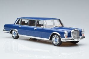 Mercedes S-Class 600 W100 LWB Pullman Тъмносин MCG 1:18 MCG18189 Метал — снимка 4 от 6