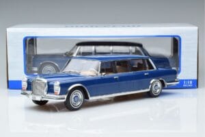 Mercedes S-Class 600 W100 LWB Pullman Тъмносин MCG 1:18 MCG18189 Метал — снимка 6 от 6