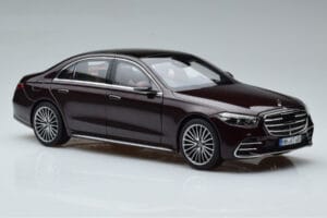 Mercedes S-Class W223 AMG Line Червен Norev 1:18 183804 Метал — снимка 6 от 8
