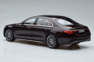 Mercedes S-Class W223 AMG Line Червен Norev 1:18 183804 Метал — снимка 7 от 8