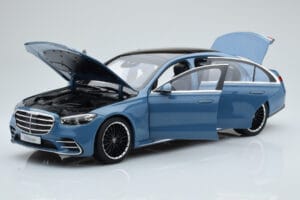 Mercedes S-Class W223 Vintage Син Norev 1:18 B66960828 Метал — снимка 2 от 7