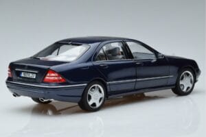 Mercedes S55 AMG W220 Син Norev 1:18 183817 Метал — снимка 3 от 7
