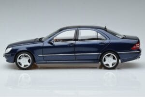 Mercedes S55 AMG W220 Син Norev 1:18 183817 Метал — снимка 4 от 7