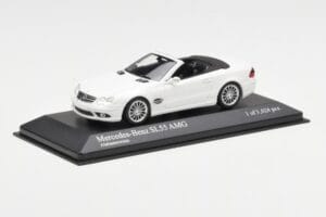 Mercedes SL 55 AMG R230 Бял Minichamps 1:43 400036170 Метал — снимка 2 от 4