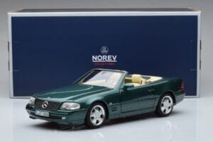 Mercedes SL500 R129 Зелен Металик Norev 1:18 183753 Метал — снимка 8 от 8