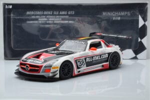 Mercedes SLS AMG GT3 Munnich Motorsport #38 M. Basseng / M. Winkelhock Champions FIA GT1 World Championship 2012 Minichamps 1 — снимка 6 от 6