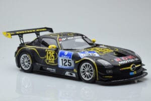 Mercedes SLS AMG GT3 Rowe Racing #125 Zehe / Bullitt / Renger / Hartung ADAC 24 Hours of Nurburgring 2013 Minichamps 1:18 151 — снимка 4 от 6