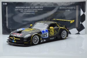 Mercedes SLS AMG GT3 Rowe Racing #125 Zehe / Bullitt / Renger / Hartung ADAC 24 Hours of Nurburgring 2013 Minichamps 1:18 151 — снимка 6 от 6
