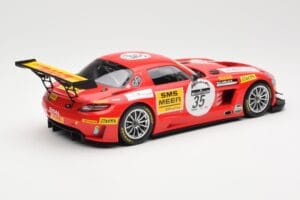 Mercedes SLS AMG GT3 #35 Team Black Falcon T. Heyer / Jafer / Lemeret 24 Hours of Spa 2011 Minichamps 1:18 151113135 Метал — снимка 2 от 6