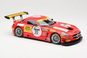 Mercedes SLS AMG GT3 #35 Team Black Falcon T. Heyer / Jafer / Lemeret 24 Hours of Spa 2011 Minichamps 1:18 151113135 Метал — снимка 4 от 6