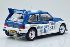 MG Metro 6R4 #14 D. Llewellin / P. Short RAC Rally 1986 IXO 1:18 18RMC068C Метал — снимка 2 от 6