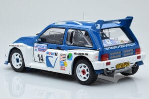 MG Metro 6R4 #14 D. Llewellin / P. Short RAC Rally 1986 IXO 1:18 18RMC068C Метал — снимка 5 от 6