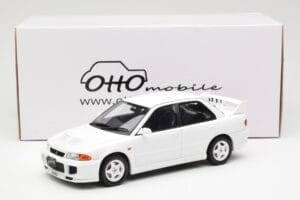 Mitsubishi Lancer Evo III Scotia Бял Otto 1:18 OT1065 Смола — снимка 6 от 6