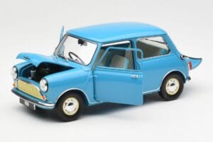Morris Mini Minor Син Kyosho 1:18 08964BL Метал — снимка 2 от 8