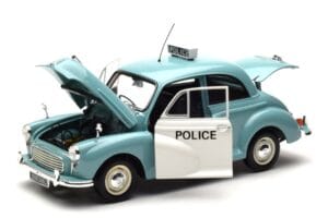 Morris Minor Полиция Син & Бял Minichamps 1:18 150137090 Метал — снимка 2 от 8