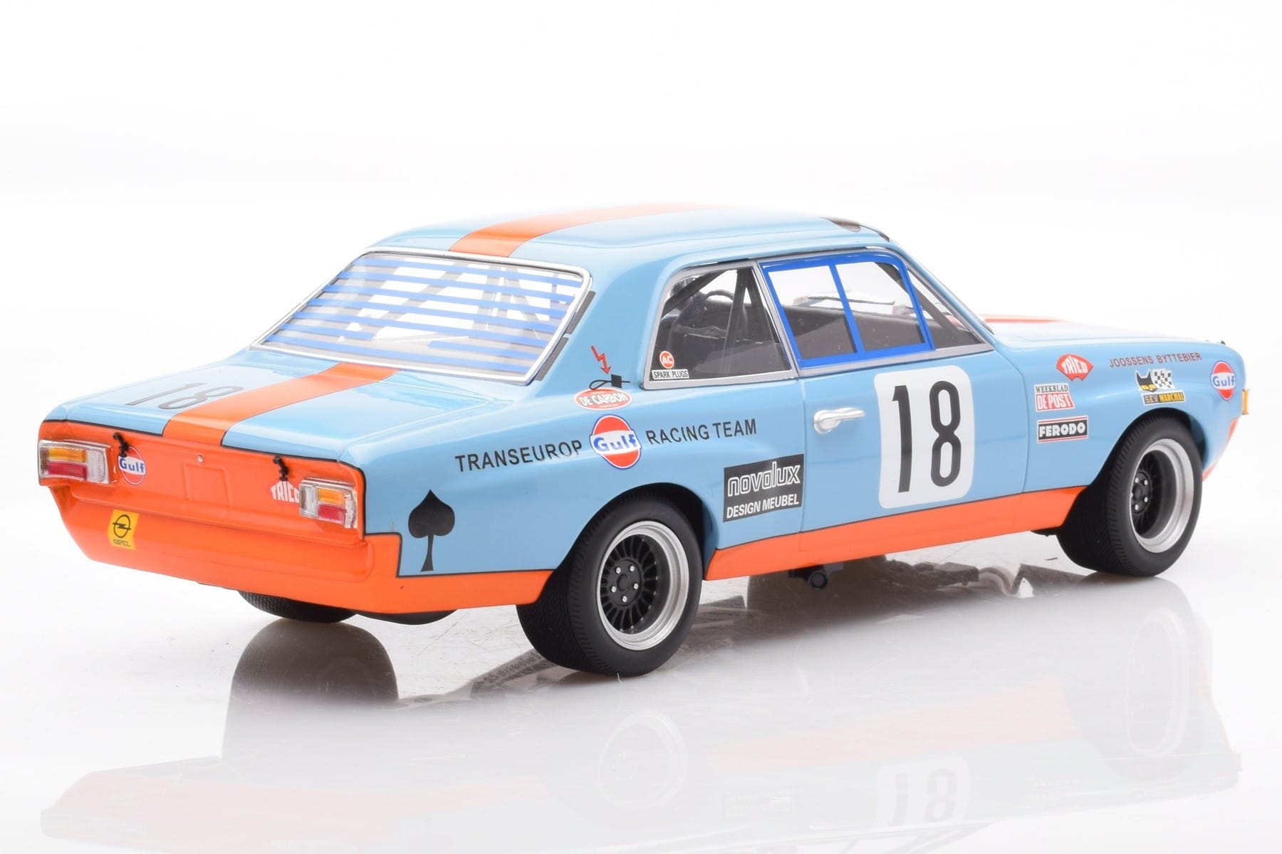 Opel Commodore A Steinmetz Gulf #18 Joossens / Byttebier 24 Hours of Spa 1971 Minichamps 1:18 155714618 Метал — снимка 2 от 6