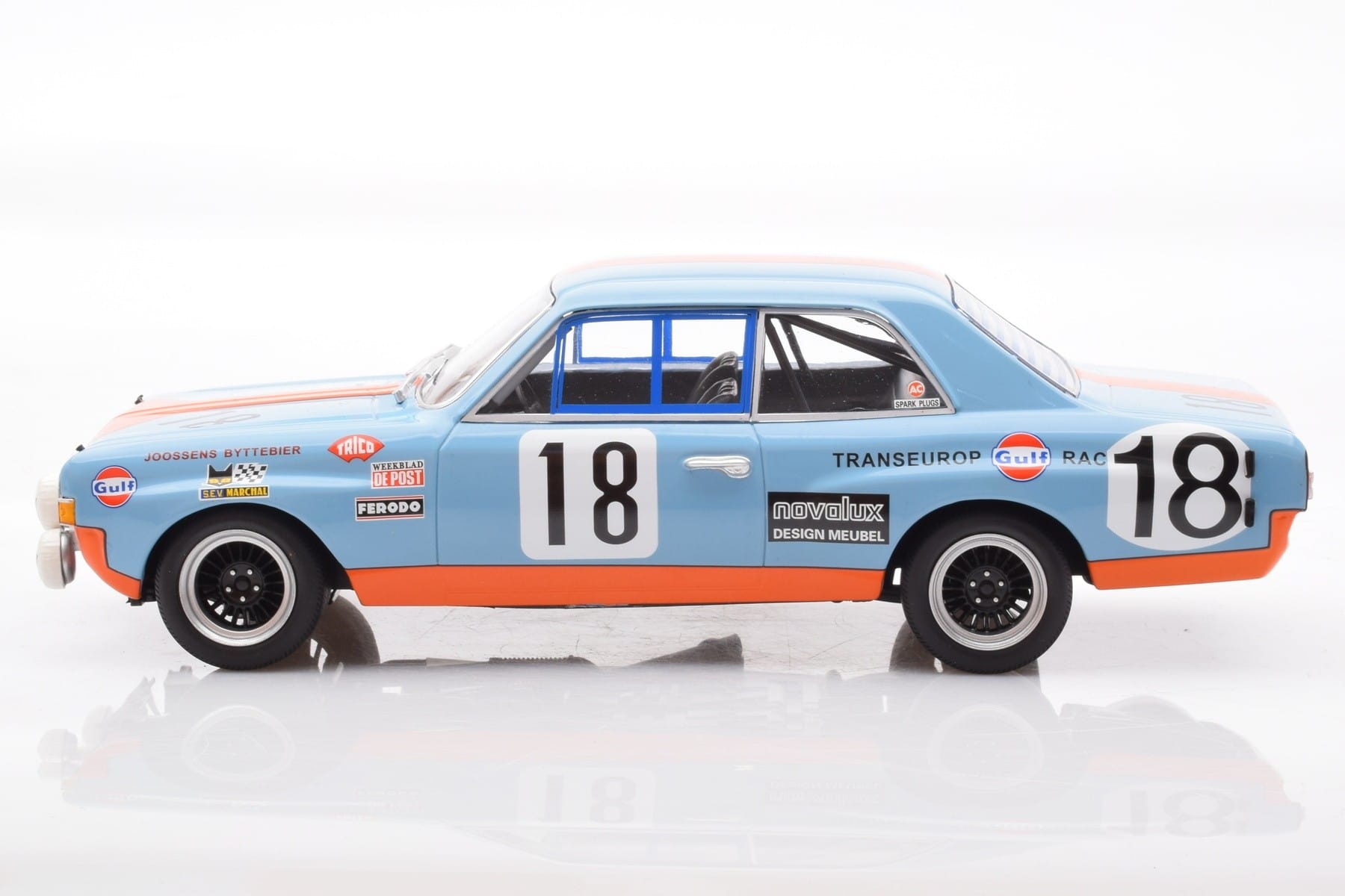 Opel Commodore A Steinmetz Gulf #18 Joossens / Byttebier 24 Hours of Spa 1971 Minichamps 1:18 155714618 Метал — снимка 3 от 6