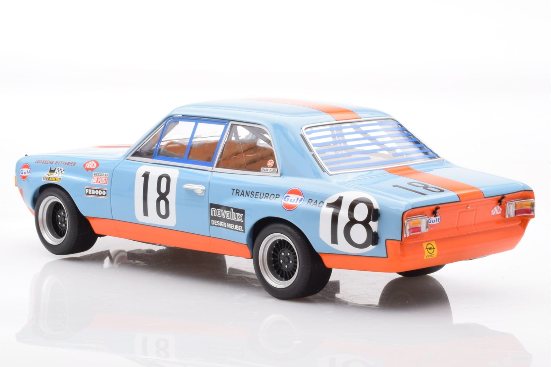 Opel Commodore A Steinmetz Gulf #18 Joossens / Byttebier 24 Hours of Spa 1971 Minichamps 1:18 155714618 Метал — снимка 5 от 6