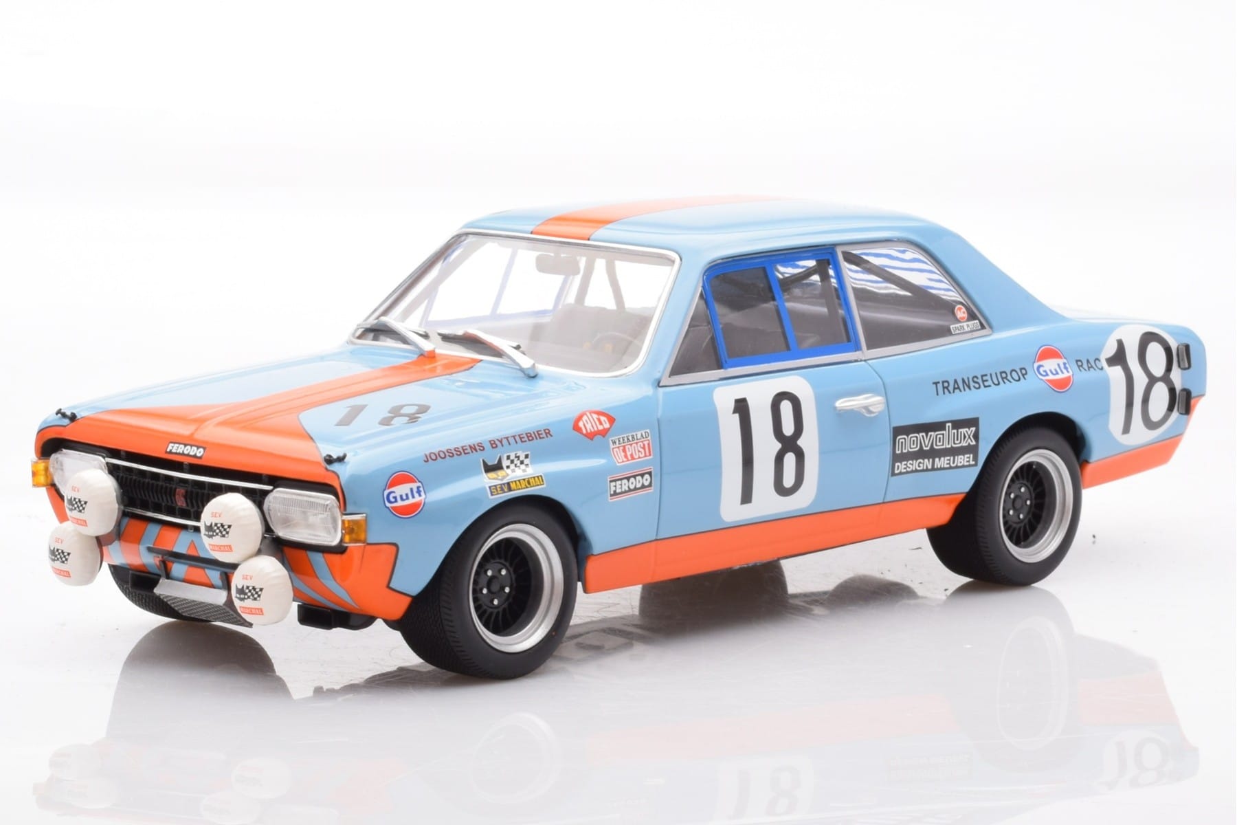 Opel Commodore A Steinmetz Gulf #18 Joossens / Byttebier 24 Hours of Spa 1971 Minichamps 1:18 155714618 Метал