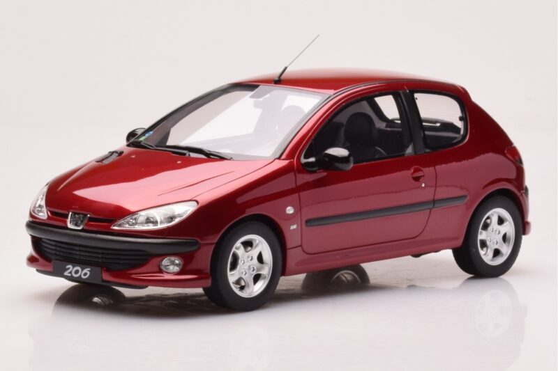 Peugeot 206 S16 Червен Otto 1:18
