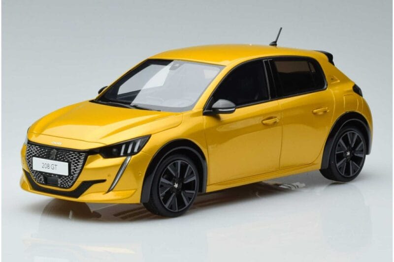 Peugeot 208 GT Line Жълт Otto 1:18 OT930 Смола