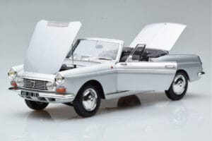 Peugeot 404 Кабриолет Сребърен Norev 1:18 184835 Метал — снимка 2 от 8