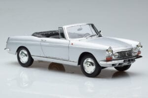 Peugeot 404 Кабриолет Сребърен Norev 1:18 184835 Метал — снимка 6 от 8
