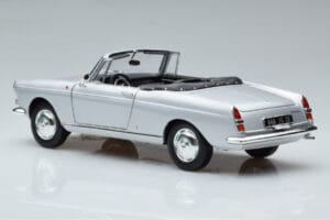 Peugeot 404 Кабриолет Сребърен Norev 1:18 184835 Метал — снимка 7 от 8