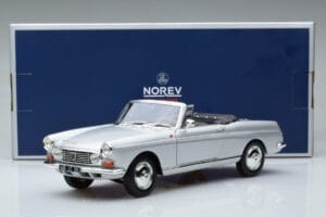 Peugeot 404 Кабриолет Сребърен Norev 1:18 184835 Метал — снимка 8 от 8