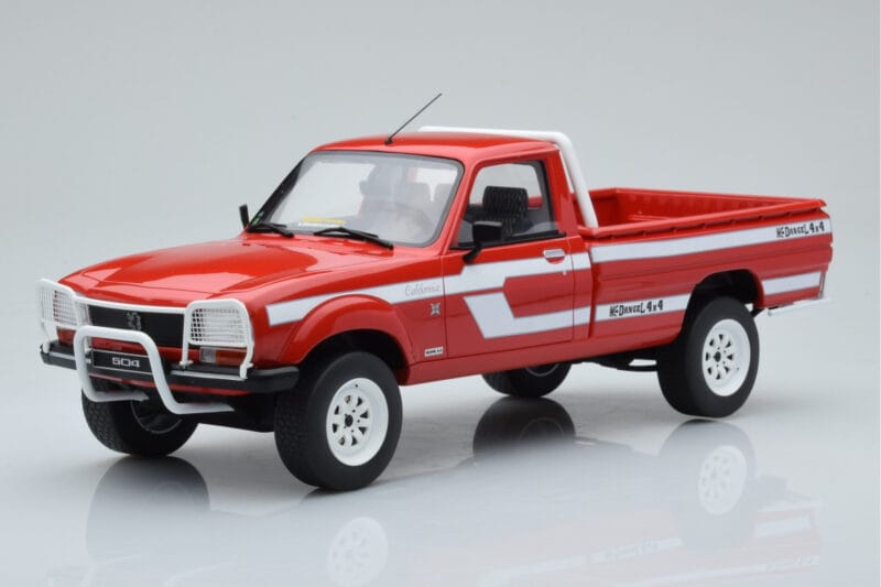 Peugeot 504 Dangel Pickup Червен Otto 1:18