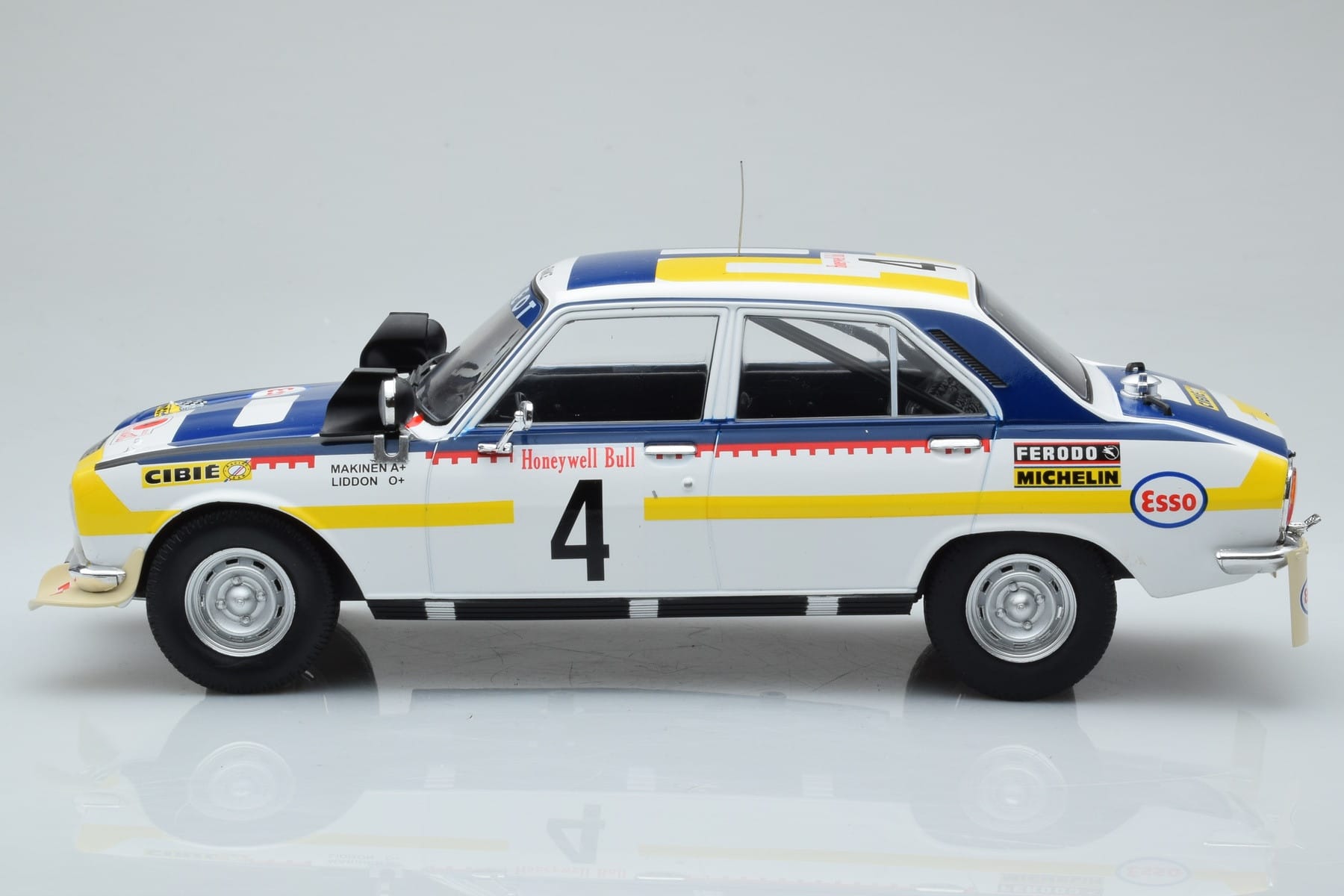 Peugeot 504 Ti #4 T. Makinen / H. Liddon Rally Morocco 1975 IXO 1:18 18RMC044B Метал — снимка 3 от 6