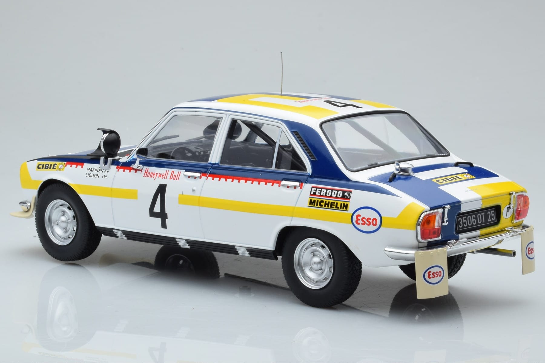 Peugeot 504 Ti #4 T. Makinen / H. Liddon Rally Morocco 1975 IXO 1:18 18RMC044B Метал — снимка 5 от 6