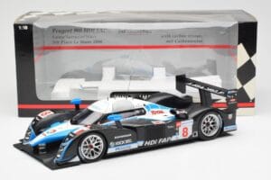 Peugeot 908 HDI FAP LMP1 #8 M. Lamy / S. Sarrazin / A. Wurz 5th Place 24 Hours of Le Mans 2008 Minichamps 1:18 150081208 Мета — снимка 6 от 6