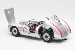 Porsche 550 RS Spyder #37 H. Polensky / R. von Frankenberg 24 Hours of Le Mans 1955 Schuco 1:18 450033400 Метал — снимка 5 от 8