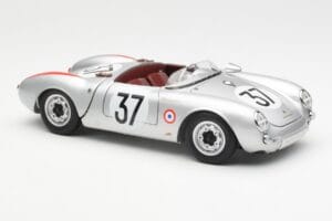 Porsche 550 RS Spyder #37 H. Polensky / R. von Frankenberg 24 Hours of Le Mans 1955 Schuco 1:18 450033400 Метал — снимка 6 от 8