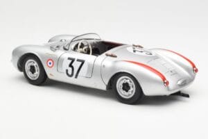 Porsche 550 RS Spyder #37 H. Polensky / R. von Frankenberg 24 Hours of Le Mans 1955 Schuco 1:18 450033400 Метал — снимка 7 от 8