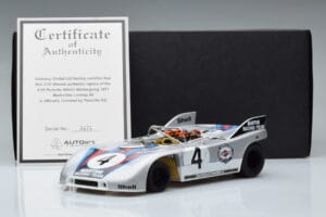 Porsche 908/03 #4 V. Elford / G. Larrousse 1000km Nurburgring 1971 AUTOart 1:18 87181 Метал — снимка 8 от 8