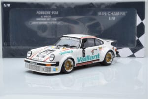Porsche 911 934 Vaillant #6 B. Wollek Norisring EGT 1976 Minichamps 1:18 155766496 Метал — снимка 6 от 6