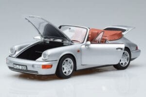 Porsche 911 964 Carrera 2 Кабриолет Сребрист Norev 1:18 187330 Метал — снимка 2 от 7