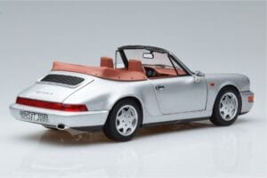 Porsche 911 964 Carrera 2 Кабриолет Сребрист Norev 1:18 187330 Метал — снимка 3 от 7