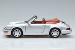 Porsche 911 964 Carrera 2 Кабриолет Сребрист Norev 1:18 187330 Метал — снимка 4 от 7