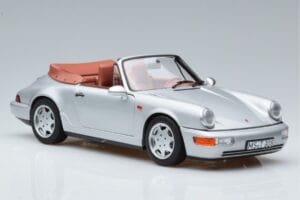 Porsche 911 964 Carrera 2 Кабриолет Сребрист Norev 1:18 187330 Метал — снимка 5 от 7