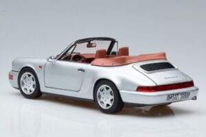 Porsche 911 964 Carrera 2 Кабриолет Сребрист Norev 1:18 187330 Метал — снимка 6 от 7