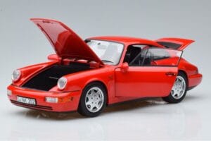 Porsche 911 964 Carrera 2 Червен Norev 1:18 187320 Метал — снимка 2 от 7